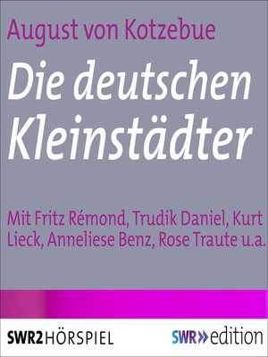cover image of Die deutschen Kleinstädter
